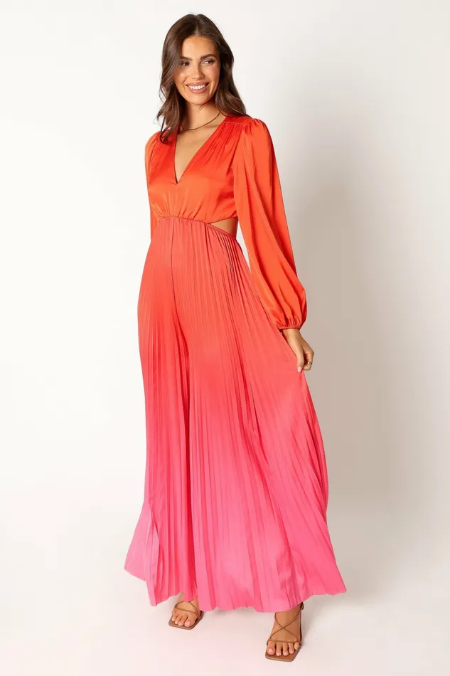 Jumpsuits and Rompers Women Krista Gradient Jumpsuit Red Petal and Pup