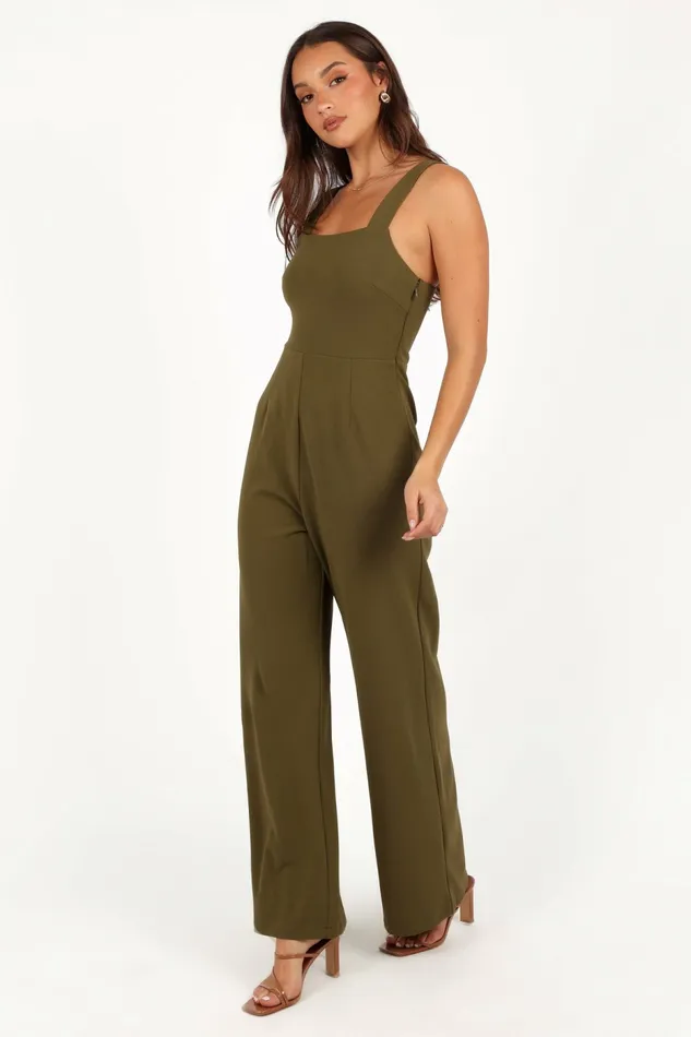 Jumpsuits and Rompers Women Petal and Pup Hyatt Jumpsuit Olive