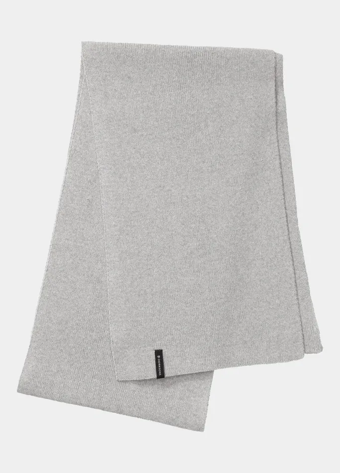 Kaj Scarf Grey Melange WomenMen Didriksons Gloves and Scarves