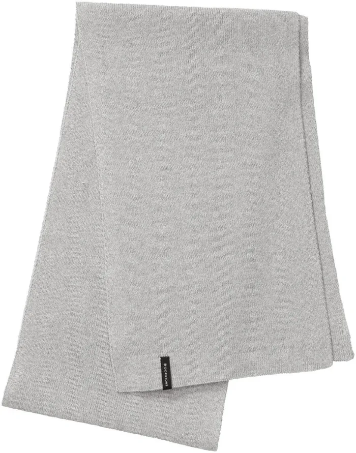 Kaj Scarf Grey Melange WomenMen Didriksons Gloves and Scarves