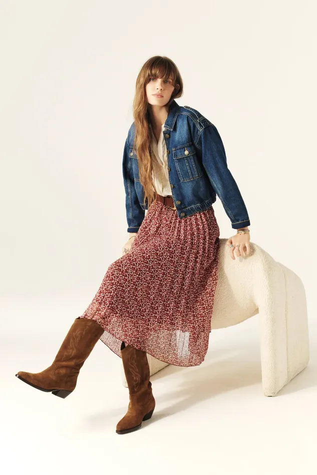 Kamy Skirt Kamy Blue Women Baandsh Skirts and Shorts