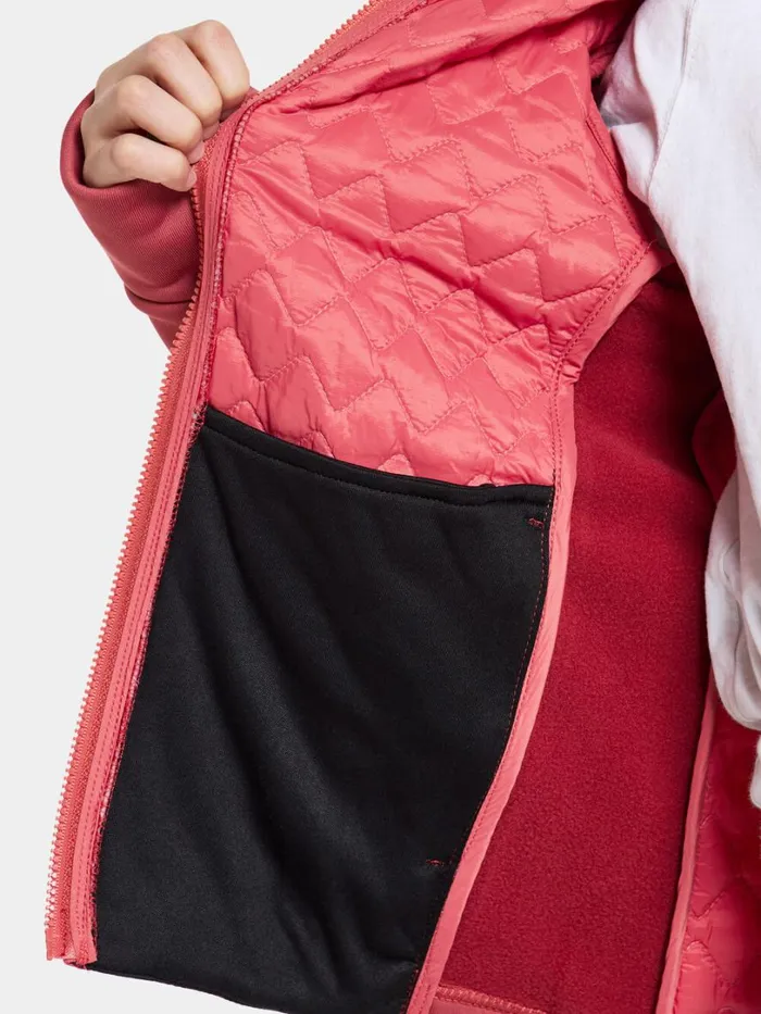 Kapris Kids039 FullZip Garnet Red Kids Didriksons Fleece and Midlayers