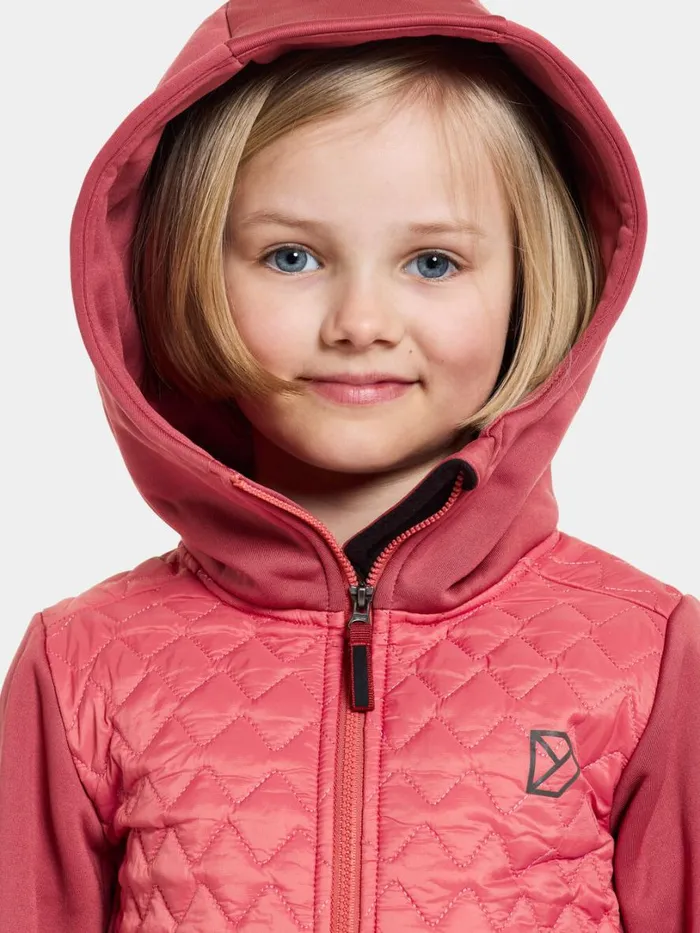 Kapris Kids039 FullZip Garnet Red Kids Didriksons Fleece and Midlayers