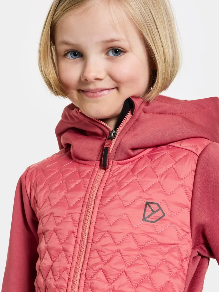 Kapris Kids039 FullZip Garnet Red Kids Didriksons Fleece and Midlayers