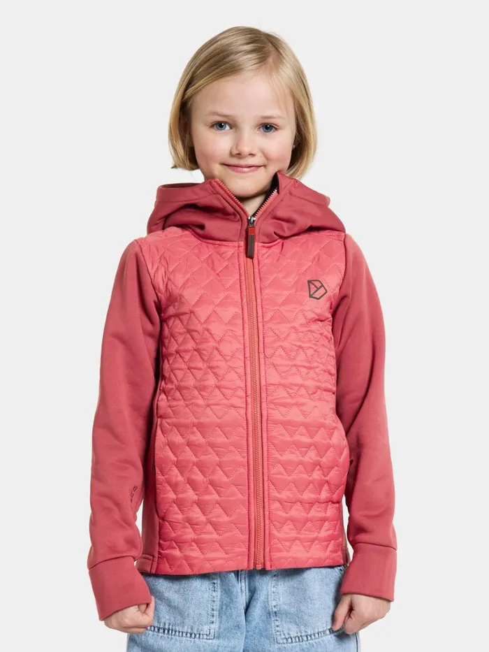Kapris Kids039 FullZip Garnet Red Kids Didriksons Fleece and Midlayers