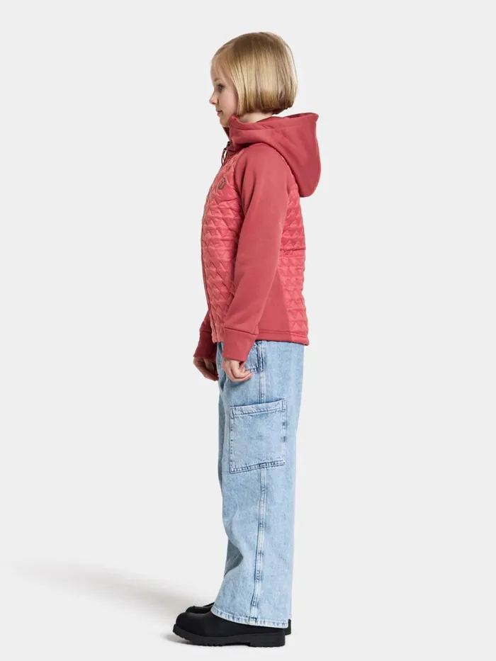 Kapris Kids039 FullZip Garnet Red Kids Didriksons Fleece and Midlayers