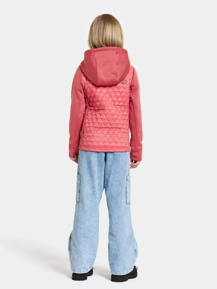 Kapris Kids039 FullZip Garnet Red Kids Didriksons Fleece and Midlayers