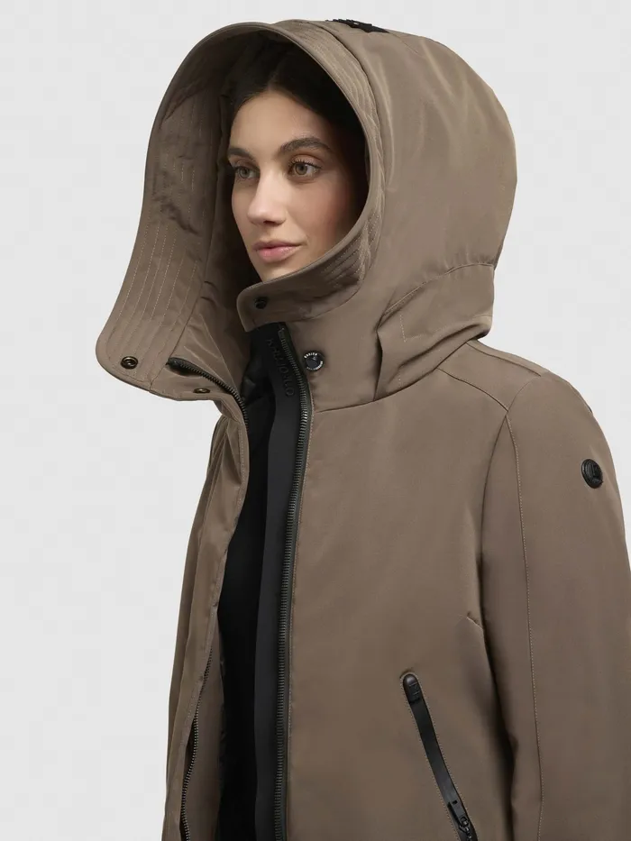 KHUJO Hoodies Women Jacke VIONA5 Taupe dunkel Taupe Dunkel