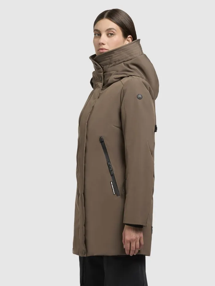 KHUJO Hoodies Women Jacke VIONA5 Taupe dunkel Taupe Dunkel
