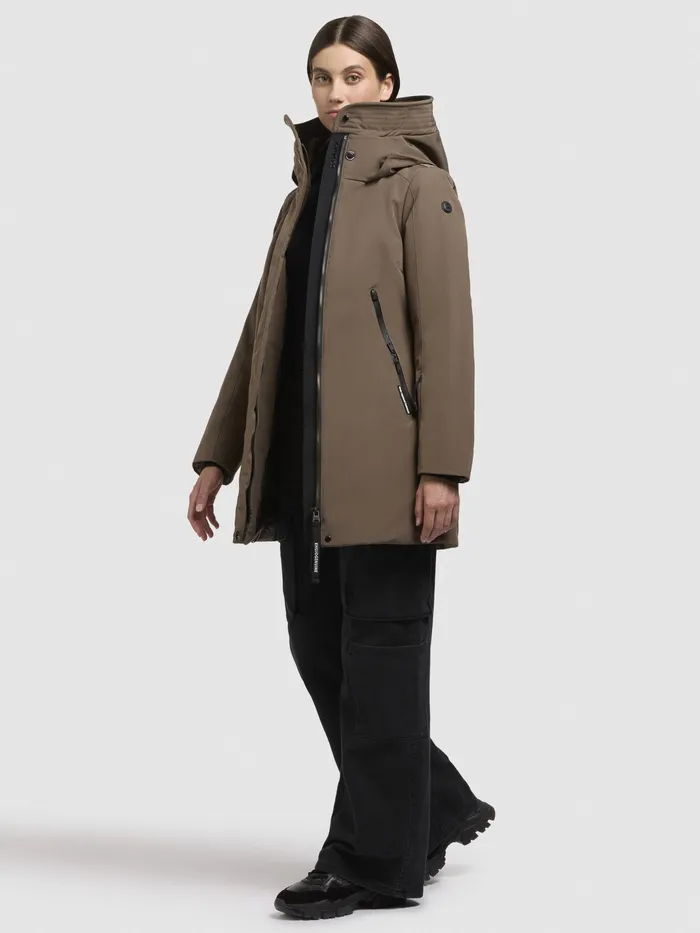 KHUJO Hoodies Women Jacke VIONA5 Taupe dunkel Taupe Dunkel