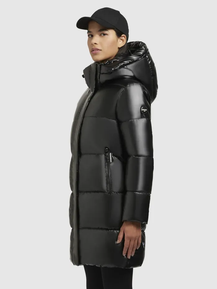 KHUJO Puffer Jackets Women Jacke HAYA SHINY Schwarz