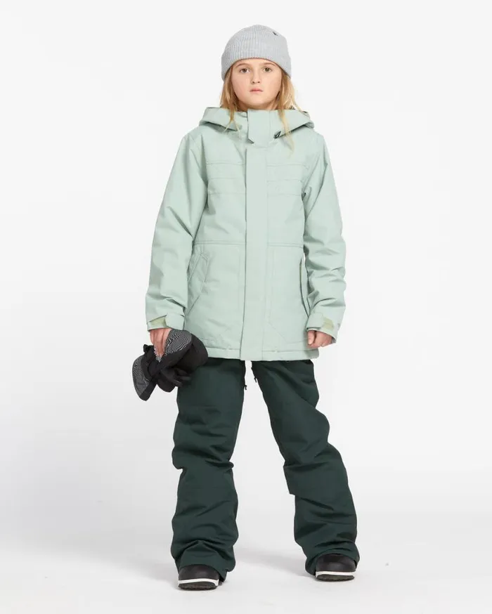 Kids Barkley Insulated Bib Overalls 8211 Scarab Kids Volcom Pants