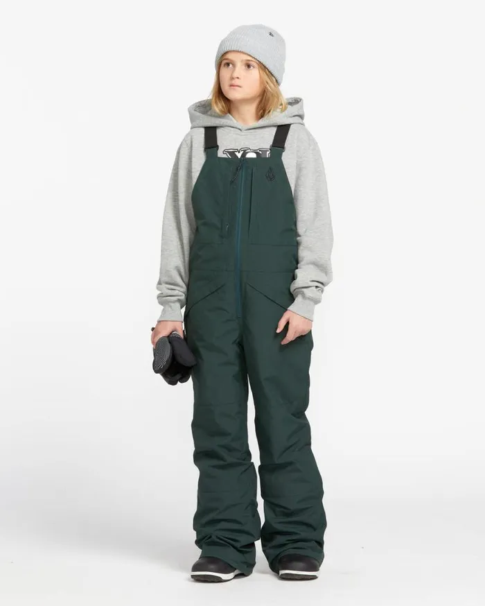 Kids Barkley Insulated Bib Overalls 8211 Scarab Kids Volcom Pants