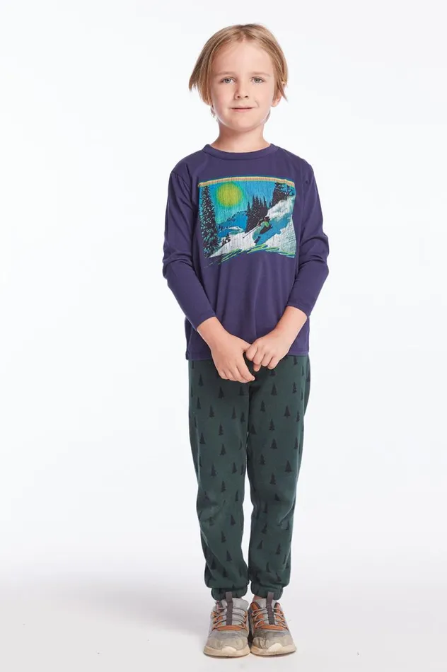 Kids Chaser Brand Boys 80s Ski Moment Boys Long Sleeve