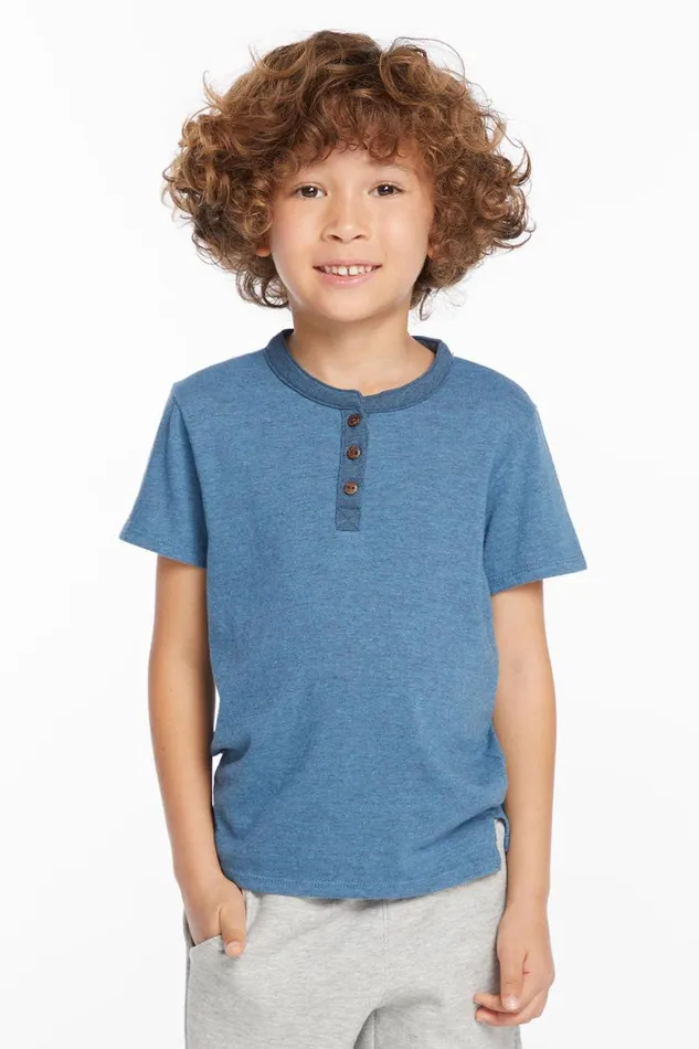 Kids Chaser Brand Boys Boys Niagara Short Sleeve Henley