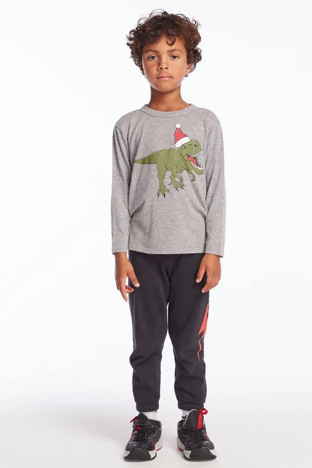 Kids Chaser Brand Boys Dinosaur Santa Boys Long Sleeve