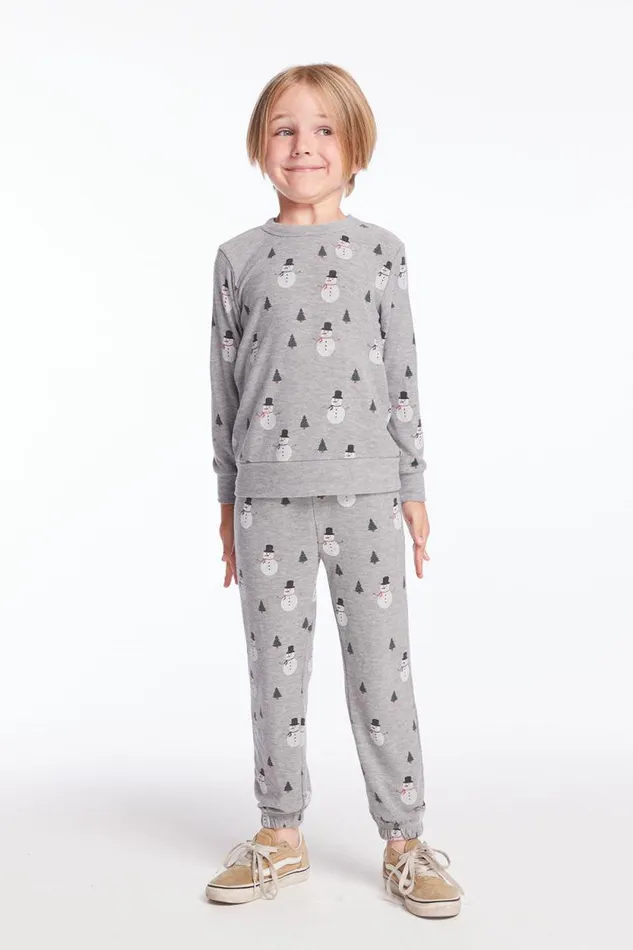 Kids Chaser Brand Boys Snow Daze Boys Long Sleeve