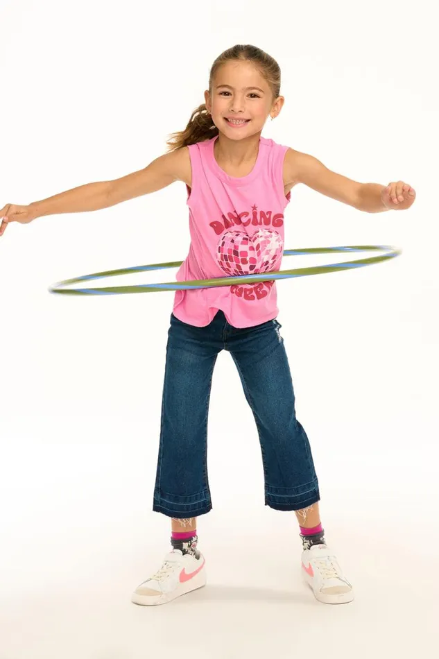 Kids Chaser Brand Girls Dancing Queen Flouncy Tank