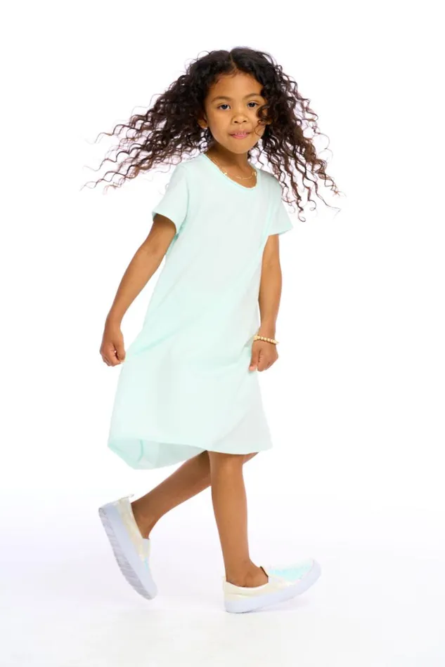 Kids Chaser Brand Girls Girls Cotton Jersey Short Sleeve Shirt Dress