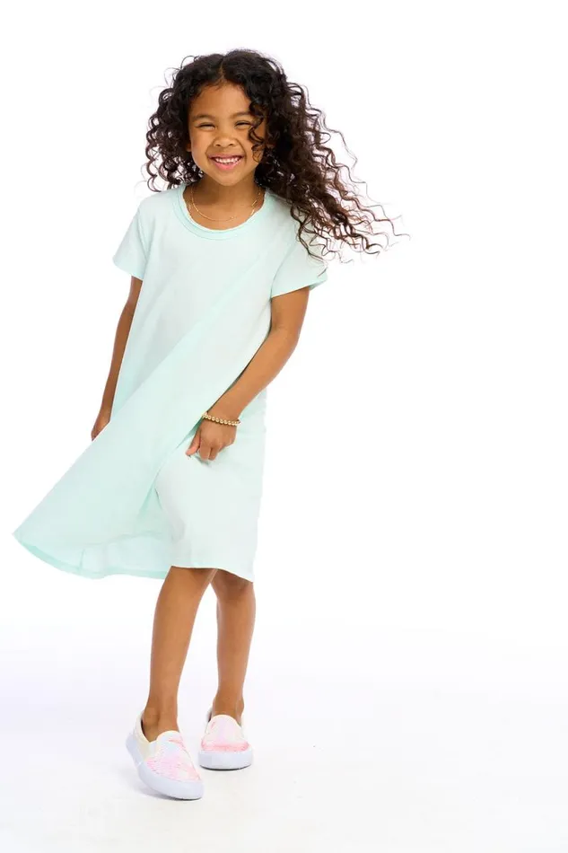 Kids Chaser Brand Girls Girls Cotton Jersey Short Sleeve Shirt Dress