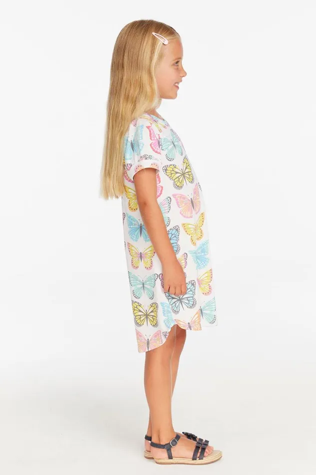 Kids Chaser Brand Girls Puff Sleeve 034She039s A Butterfly034 Dress