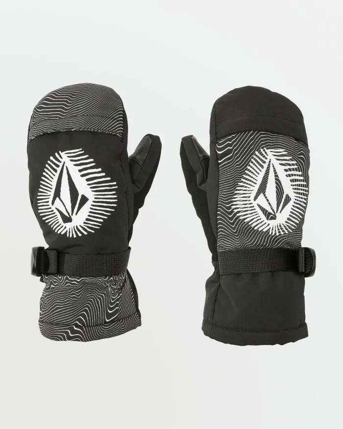 Kids Day Saver Youth Mitt 8211 Black Print Kids Volcom Accessories