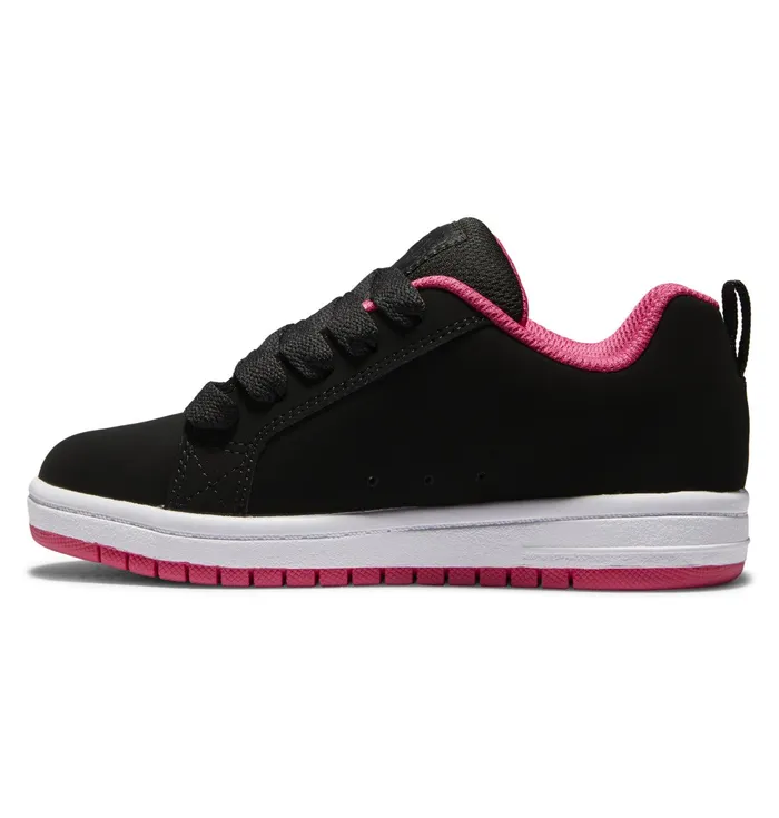 Kids DC Shoes Court Graffik Shoes blackpink stencil Sneakers