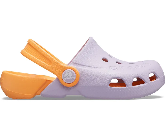 Kids Electro Clog LavenderCantaloupe Clogs Crocs GirlsBoys