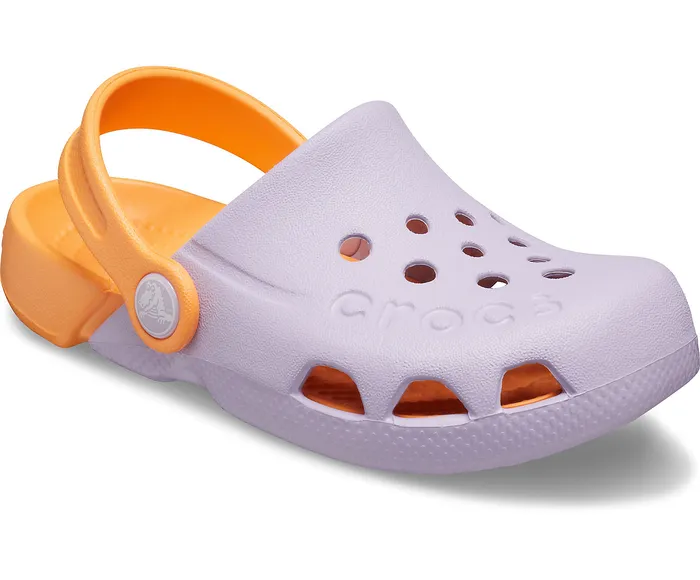 Kids Electro Clog LavenderCantaloupe Clogs Crocs GirlsBoys