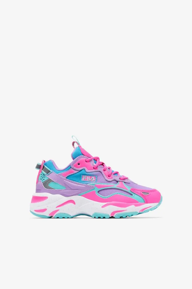 Kids Fila Ray Tracer Big Ray Tracer Apex Blue Atoll Sugar Plum Crocus Petal