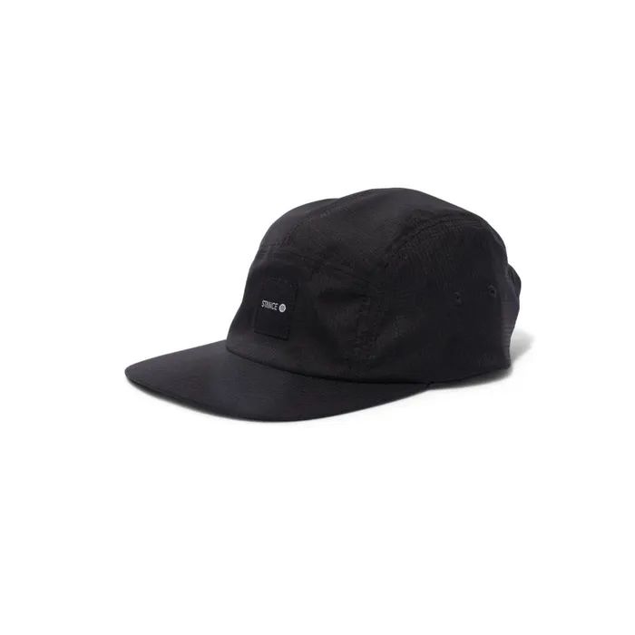 Kinectic 5 Panel Adjustable Cap Black MenWomenKids Stance Hats and Beanies