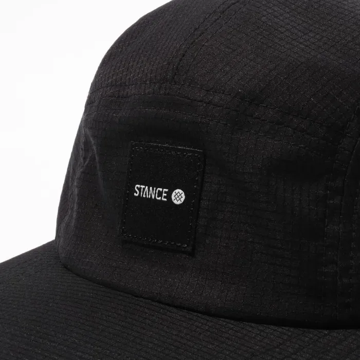 Kinectic 5 Panel Adjustable Cap Black MenWomenKids Stance Hats and Beanies