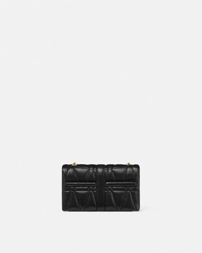 Kleio Quilted Mini Bag Blackgold Women Versace Mini Bags and Clutches
