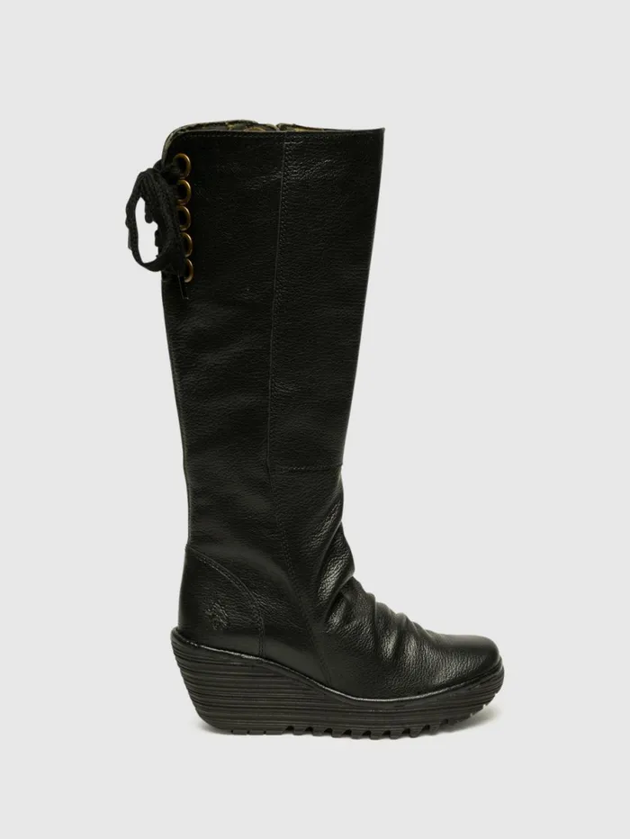 KneeHigh Boots YUST BLACK Women Fly London Boots