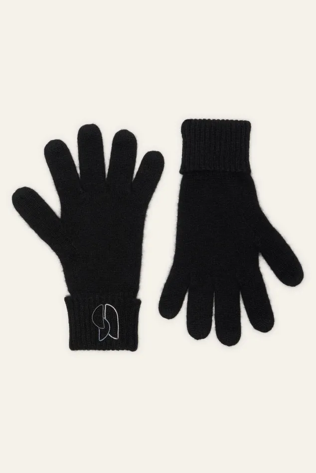 Knitted Gloves Cimon Brown Women Baandsh Scarves and Beanies