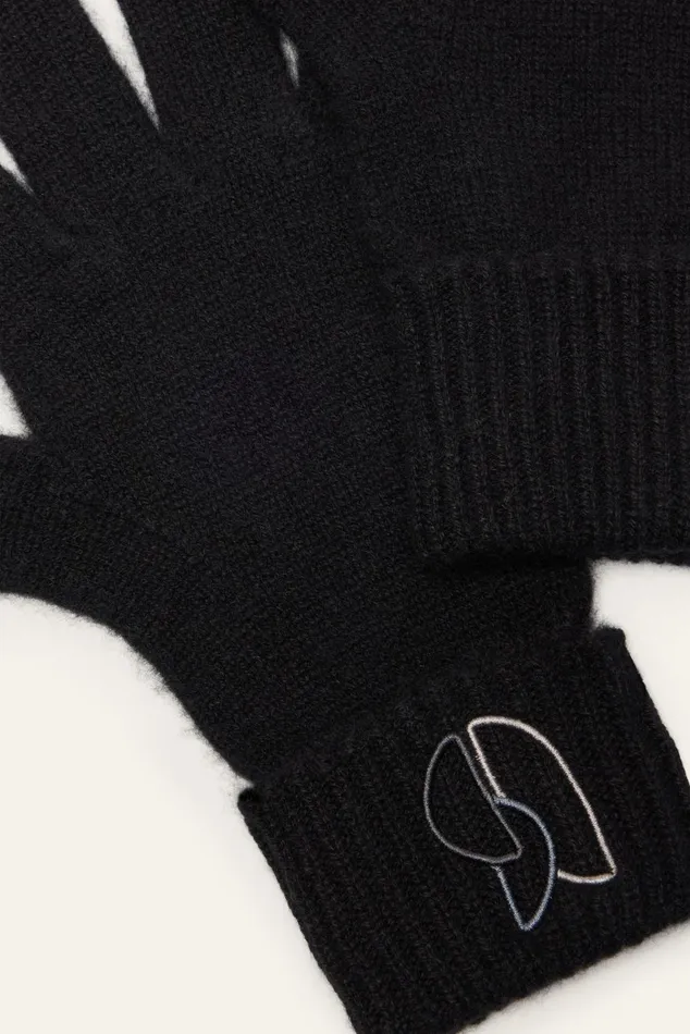 Knitted Gloves Cimon Brown Women Baandsh Scarves and Beanies