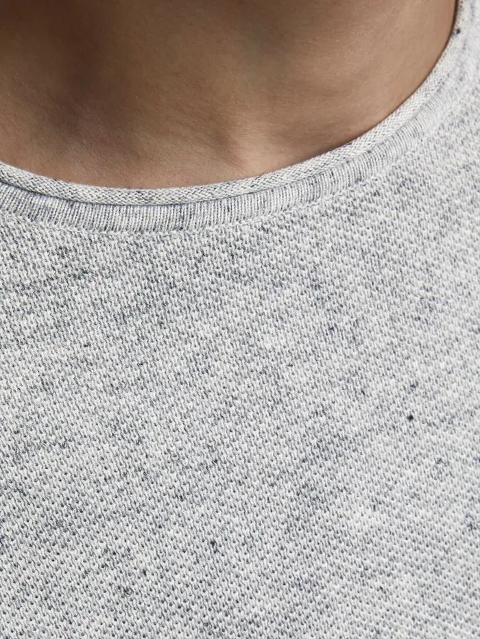 Knitwear JACK and JONES Junior BOYS KNITTED JUMPER Grey Light Grey Melange Gift 4 You