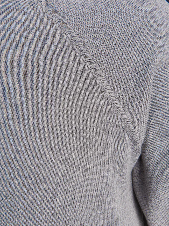 Knitwear JACK and JONES Mens SIDE STRIPE KNITTED PULLOVER Grey Alloy Gift for Friend
