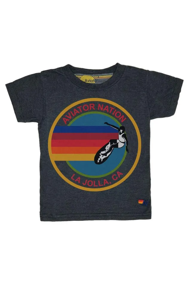 La Jolla Tee 8211 Charcoal Kids Aviator Nation Tees