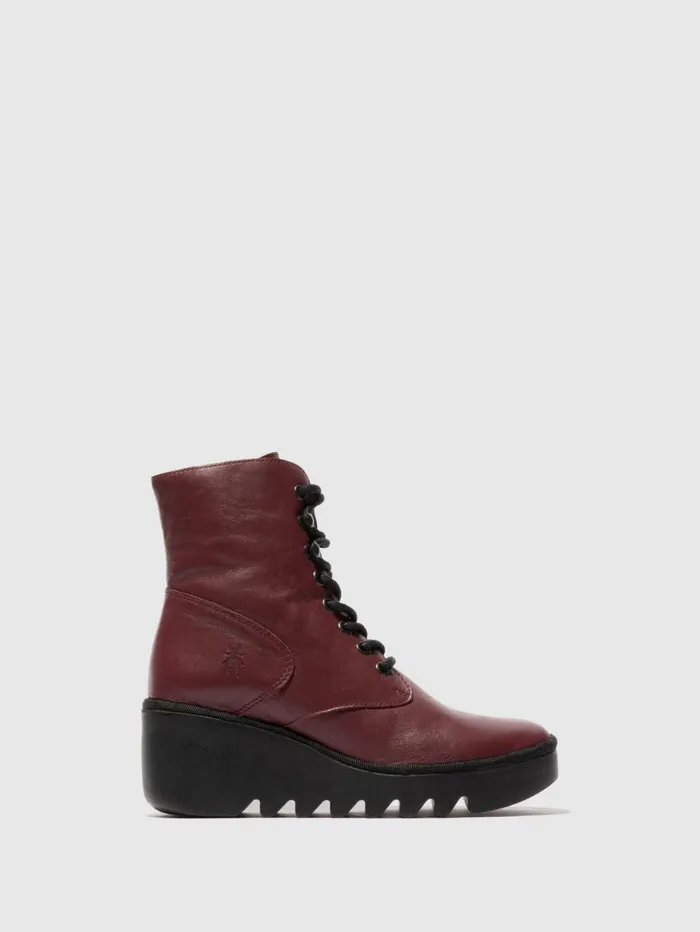Laceup Ankle Boots BIRR534FLY WINE Women Fly London Ankle Boots