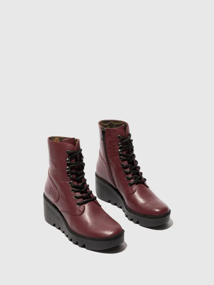 Laceup Ankle Boots BIRR534FLY WINE Women Fly London Ankle Boots