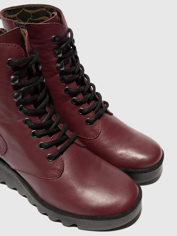 Laceup Ankle Boots BIRR534FLY WINE Women Fly London Ankle Boots