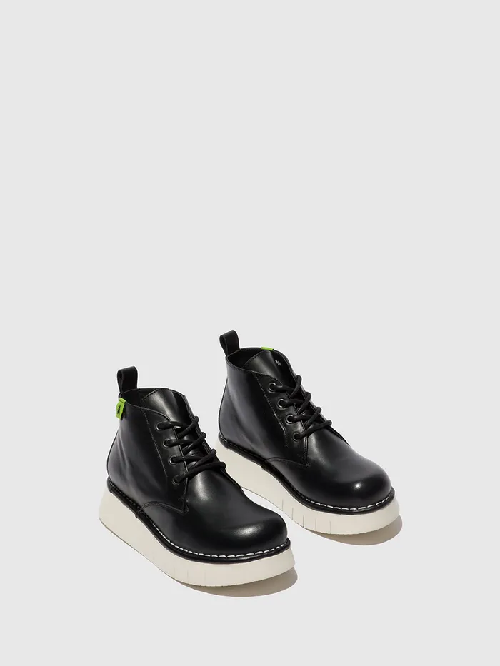 Laceup Ankle Boots IDDA244FLY TUNDER BLACK Women Fly London Ankle Boots