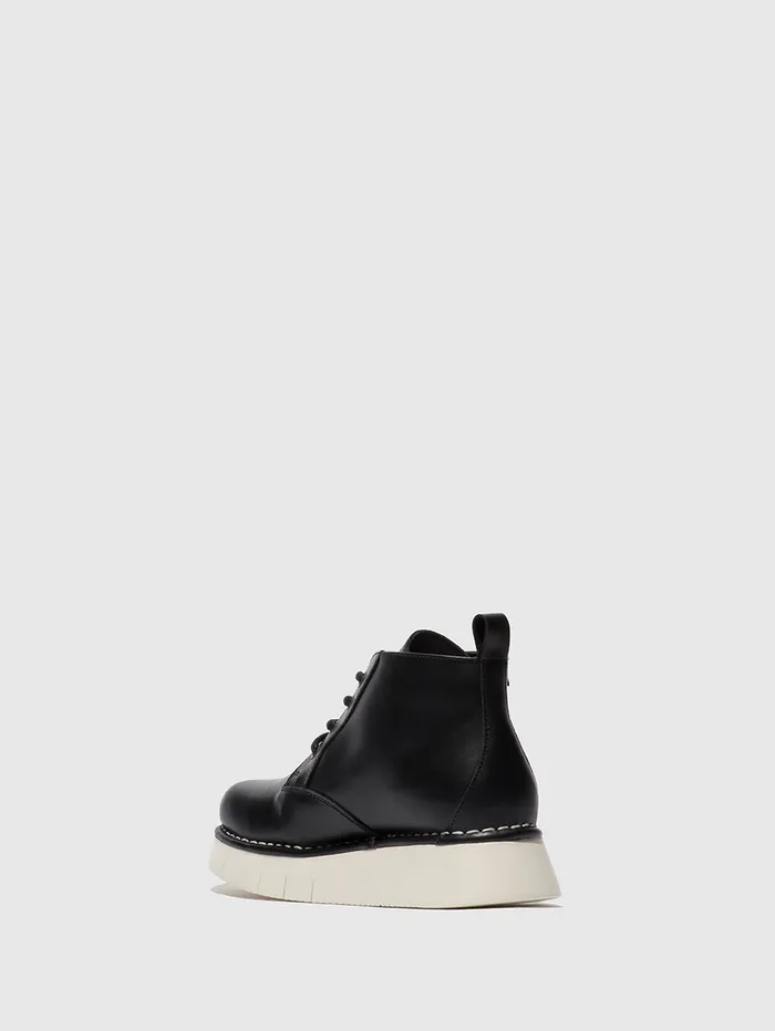 Laceup Ankle Boots IDDA244FLY TUNDER BLACK Women Fly London Ankle Boots