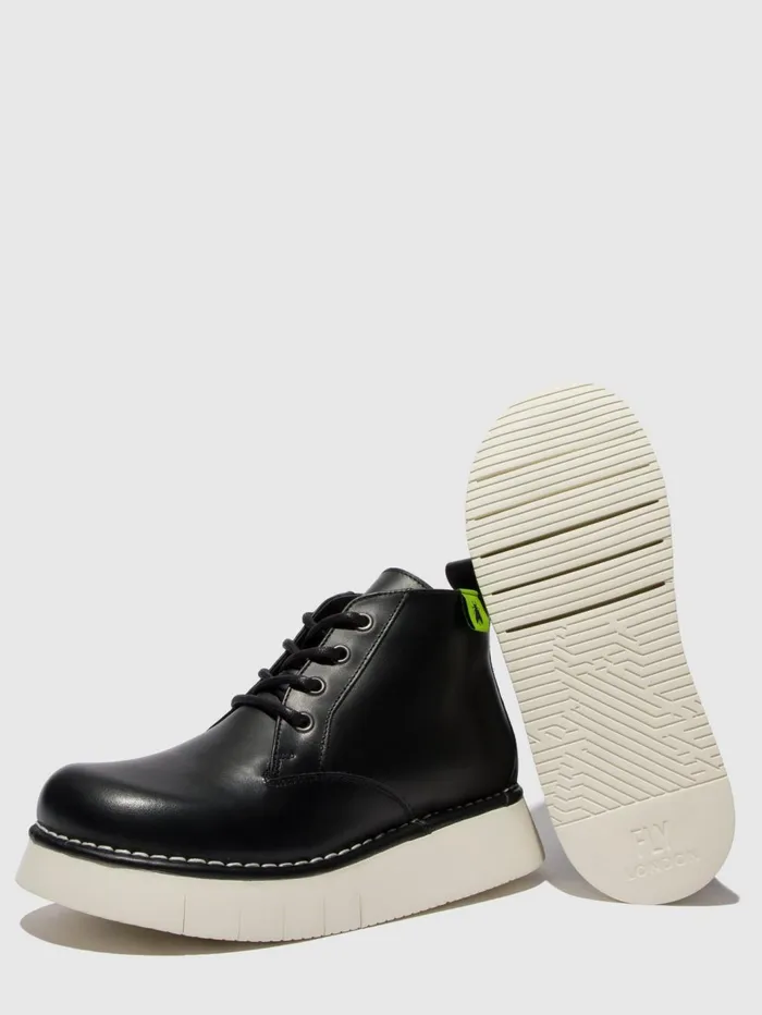 Laceup Ankle Boots IDDA244FLY TUNDER BLACK Women Fly London Ankle Boots