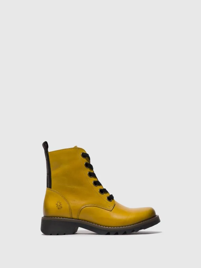 Laceup Ankle Boots RAGI539FLY MUSTARD Women Fly London Ankle Boots