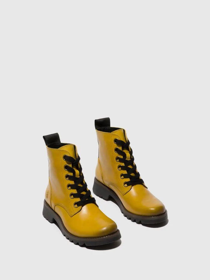 Laceup Ankle Boots RAGI539FLY MUSTARD Women Fly London Ankle Boots