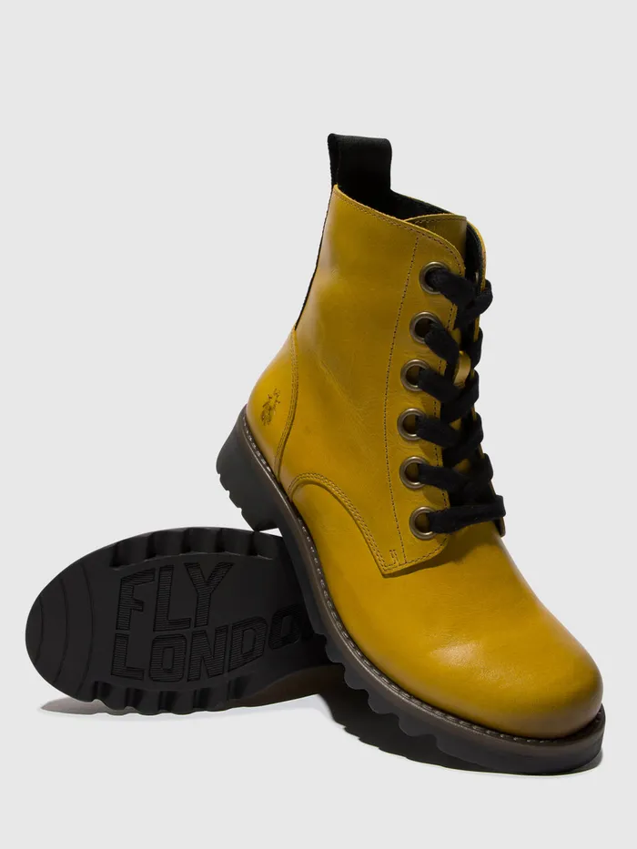 Laceup Ankle Boots RAGI539FLY MUSTARD Women Fly London Ankle Boots