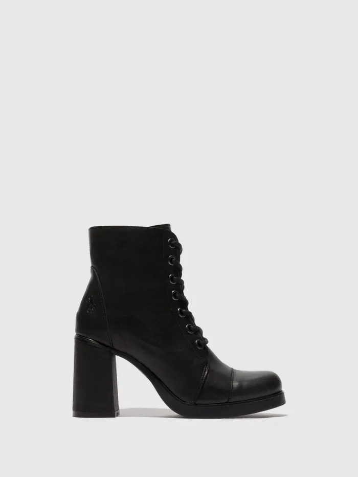 Laceup Ankle Boots SONY989FLY BLACK Women Fly London Ankle Boots