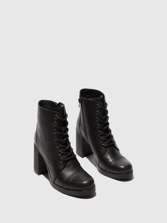 Laceup Ankle Boots SONY989FLY BLACK Women Fly London Ankle Boots